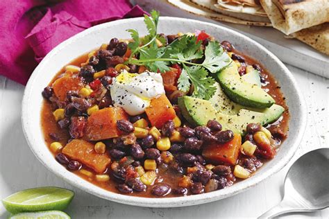 Black Bean And Sweet Potato Chilli Recipe