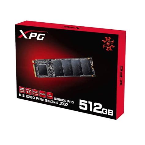 Adata XPG SX6000 Pro 512GB PCIe Gen3x4 M 2 2280 NVMe SSD Khan Computers