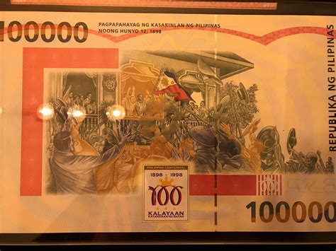 Philippines 100 000 Pesos Banknote 1998 P 190 UNC 52 OFF