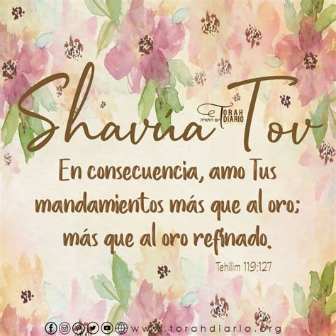 Shavúa Tov Promesas bíblicas Shabat shalom Biblia hebrea