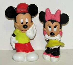 Vintage Playskool Baby Walt Disney Mickey And Minnie Mouse Squeak Toy