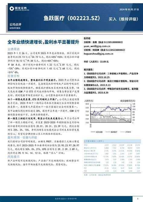 全年业绩快速增长，盈利水平显著提升pdf 报告查一查