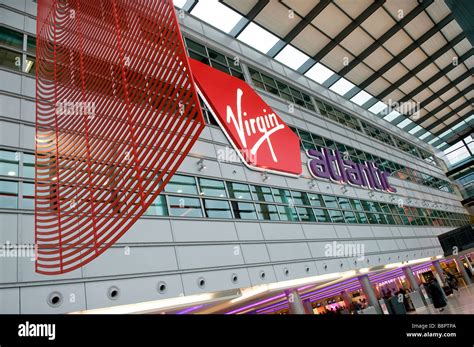 Heathrow Airport Virgin Atlantic Departures Terminal 3 London