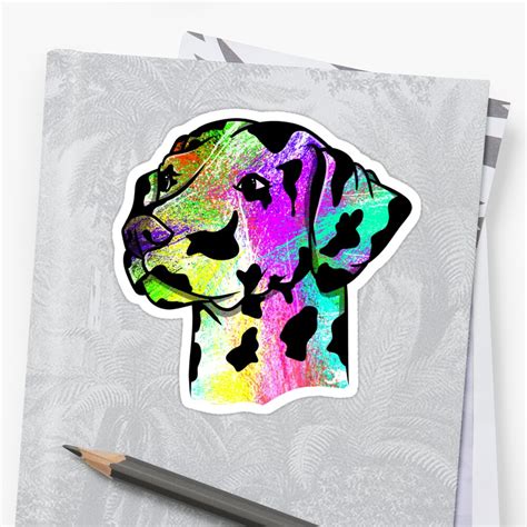 Dalmatian Stickers By Piedaydesigns Redbubble