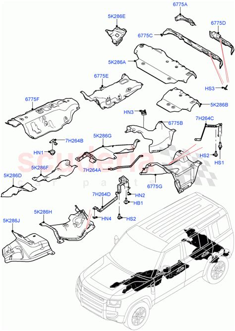 Splash And Heat Shields Middle And Rear Section Parts Scuderia Car Parts