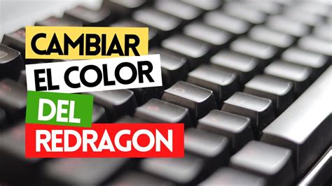 Cómo cambiar el color del teclado Redragon Kumara K552RGB QWERTY