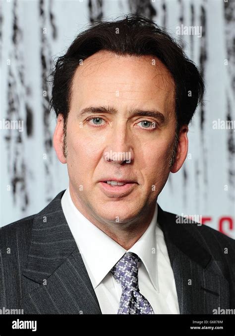 Nicolas Cage Arriving For The Uk Premiere Of The Frozen Ground At The