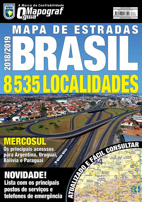 Mapa Mapograf de Estradas Brasil Edição 06 Grupo On Line Editora