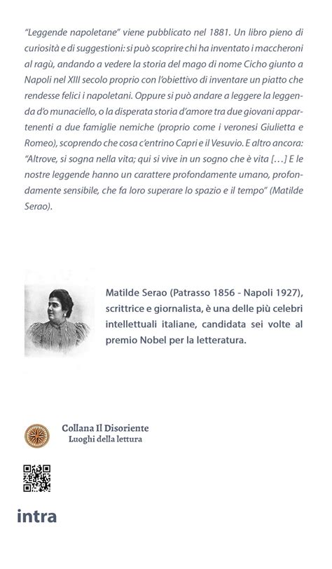 Matilde Serao Leggende Napoletane Edizioni Intra