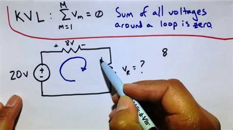 KVL (Kirchhoff's Voltage Law) Circuit Analysis Practice Problems - (EE Basics Review) - YouTube