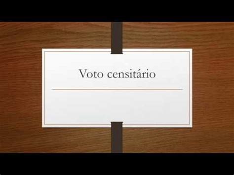 Voto censitário YouTube