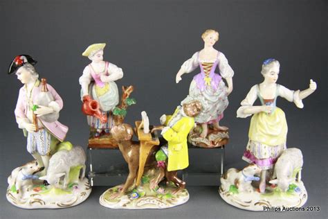 Meissen Style Porcelain Figures 19th Century Meissen Ceramics