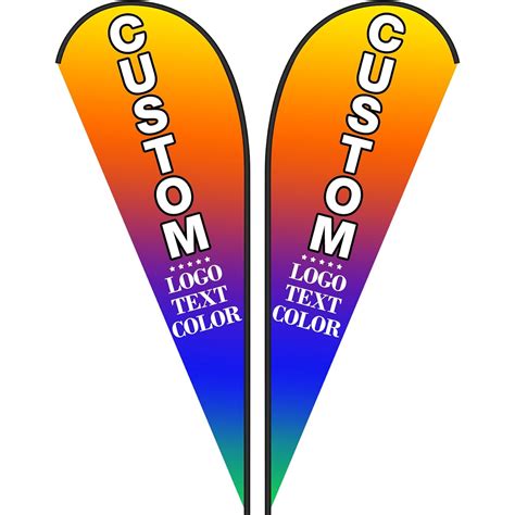 Custom Feather Flag For Business Custom Flags And Banners Custom Banner Sign Customize Outdoor