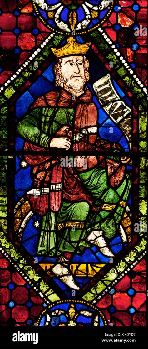 Medieval Stained Glass Of King David Ancestors Or Geneaology Of Christ