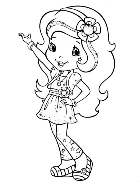 Strawberry Shortcake Ballerina Coloring Pages Coloringbay