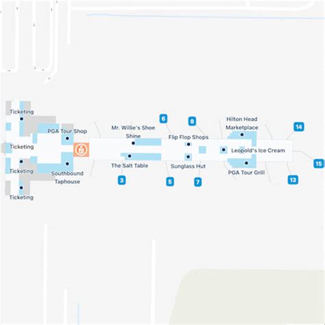 Savannah Hilton Head Airport Map | SAV Terminal Guide