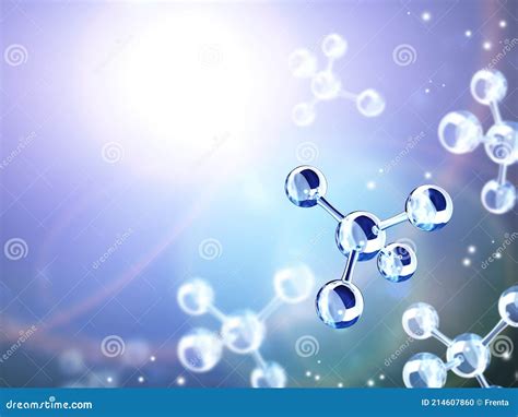 Abstract Molecular Structure Stock Illustration Illustration Of Biotechnology Shape 214607860