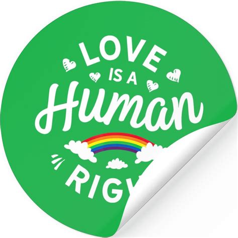 Love Is A Human Right Gay Pride Lgbt Rainbow Flag