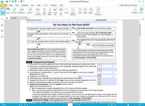 IRS Form 2210 Fill It With The Best Form Filler