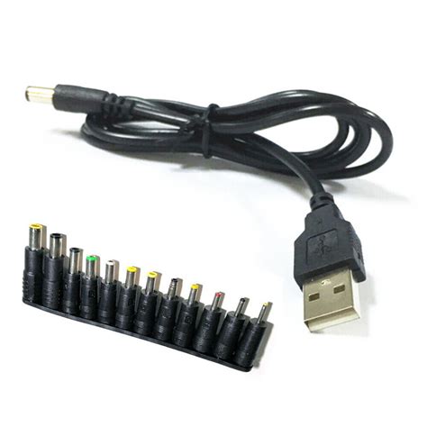 V A Universal Usb To Dc Jack Charging Cable Power Cord Sizes