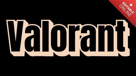 Valorant Insane Text Effect Generator