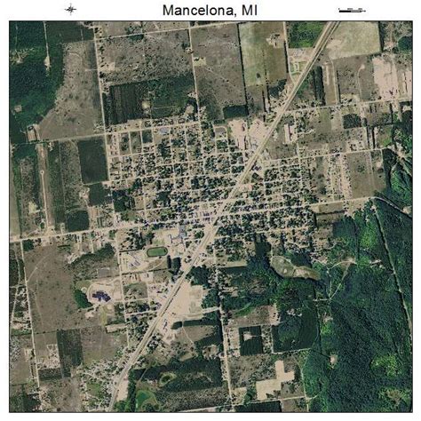 Aerial Photography Map of Mancelona, MI Michigan