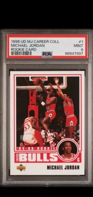 Ud Mj Career Collection Michael Jordan Carte Recrue Psa