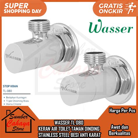 Jual Wasser Keran Air Tl Dinding Tembok Wastafel Bathup Kran Aer