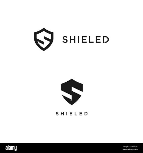 Initial Letter S Shield Secure Safe Logo Design Stock Vector Image