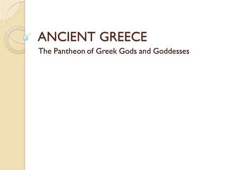 Greek Creation Mythology - ppt download | Creation mythology, Greek ...