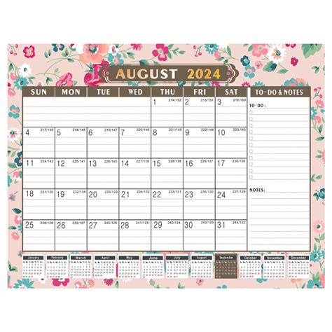 Vxdvou 2024 2025 Large Wall Calendar 18 Month Twin Wire Binding Calendar Daily Blocks 2024