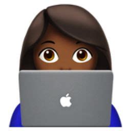 Woman Technologist Medium Dark Skin Tone Emoji U F U F Fe U