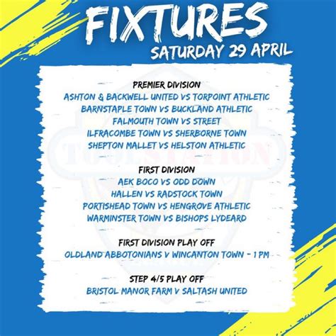 Toolstation League On Twitter FIXTURES Heres A Look At The