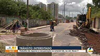 Jornal Liberal 1ª Edição Obras de reparos e recuperação na arterial