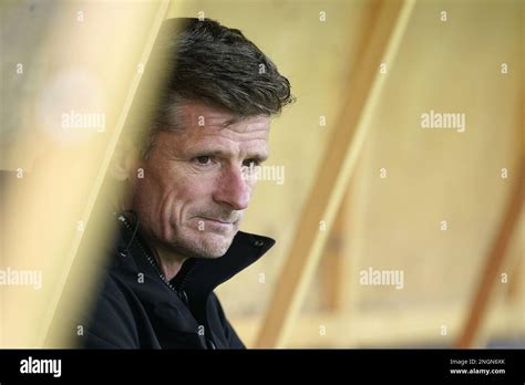 Volendam Fc Volendam Coach Wim Jonk Before The Dutch Premier League