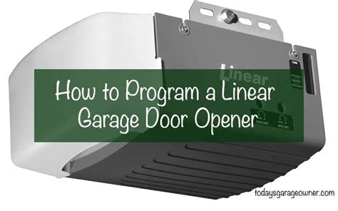 How to Program a Linear Garage Door Opener In Simple Steps!