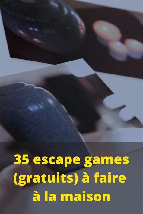 35 escape games à faire à la maison Enigmas