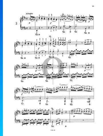 Sonata In D Major WoO 47 No 3 Ludwig Van Beethoven Piano Sheet