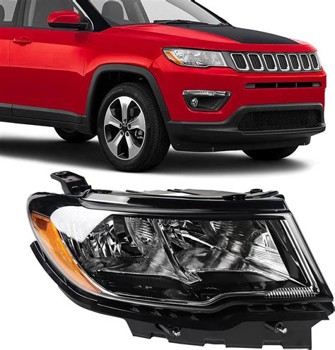 Fione For Jeep Compass Headlight Assembly Replacement 2017 2018 2019 2020 2021