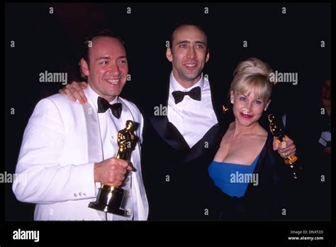 March 25, 1996. NICOLAS CAGE with his Best Actor Oscar for 'Leaving Las ...