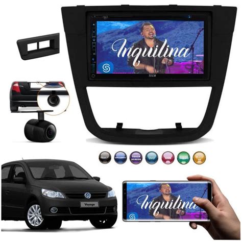 Central Multimidia Dvd Vw Gol Voyage G Moldura Agf Central