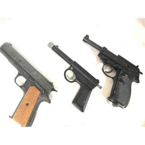 A Collection Of Air Gun Models 338 Auto BB Cal Bruni Automatic Cal 8mm