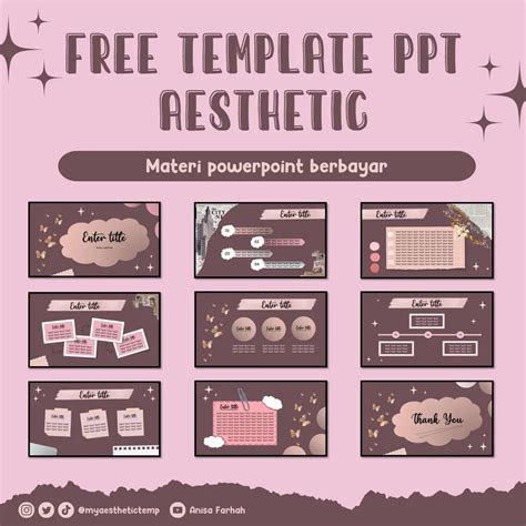 Template Powerpoint Aesthetic Galeri Diposting Oleh Myaesthetictemp Lemon8