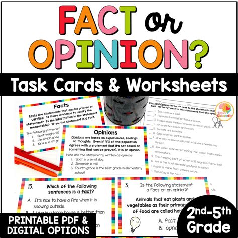 Fact Or Opinion Worksheet Therapist Aid Worksheets Library