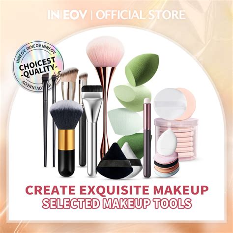 Inneov Makeup Tools Collection Makeup Brush Powder Puff Makeup Egg