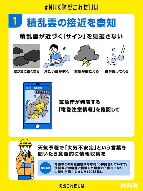 突風・竜巻対策 原因や前兆は？被害を防ぐには？ Nhk