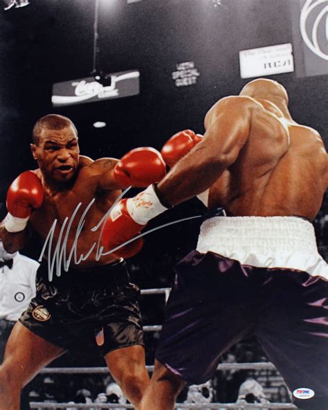 Mike Tyson Signed 16x20 Photo Psa Pristine Auction