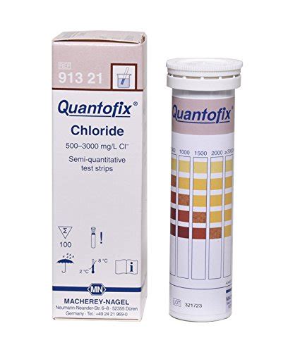 QUANTOFIX 1138911 Chlorid Teststäbchen 6 x 95 mm 100 Stück Amazon