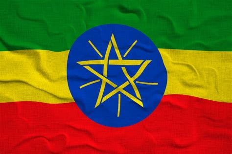 Premium Photo National Flag Of Ethiopia Background With Flag Of Ethiopia