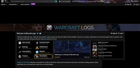 How To Use Warcraft Logs Guide On Wow Logs Gamelevate